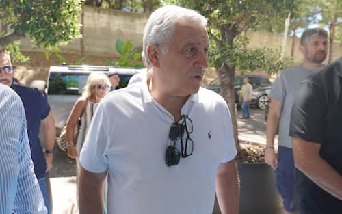 Il ministro Antonio Tajani a Villa San Giovanni (Rc) all'iniziativa di Forza Italia "Le radici del Sud: la forza dell’Italia – Stati Generali del Mezzogiorno", 2 agosto 2025. ANSA/LUIGI SALSINI
