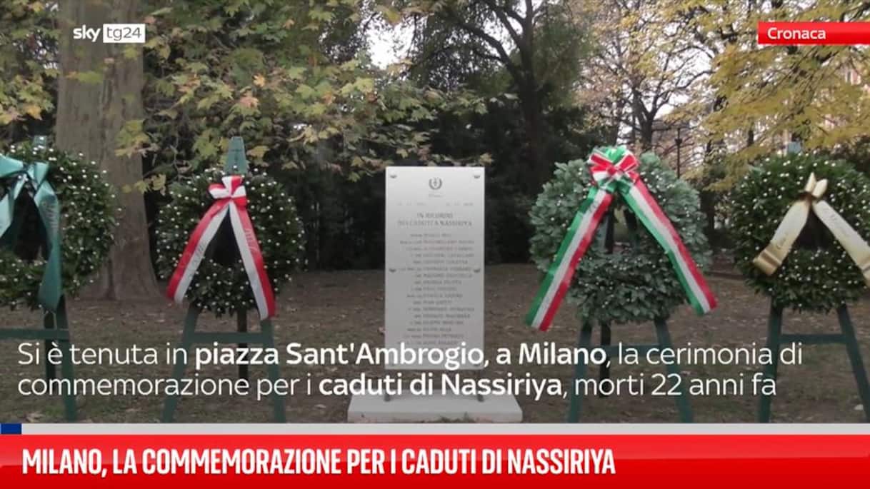 milano la commemorazione per i caduti di nassiriya