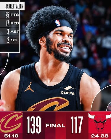 CHICAGO BULLS-CLEVELAND CAVALIERS 117-139