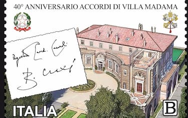 Francobollo per celebrare i 40 anni dagli Accordi di Villa Madama