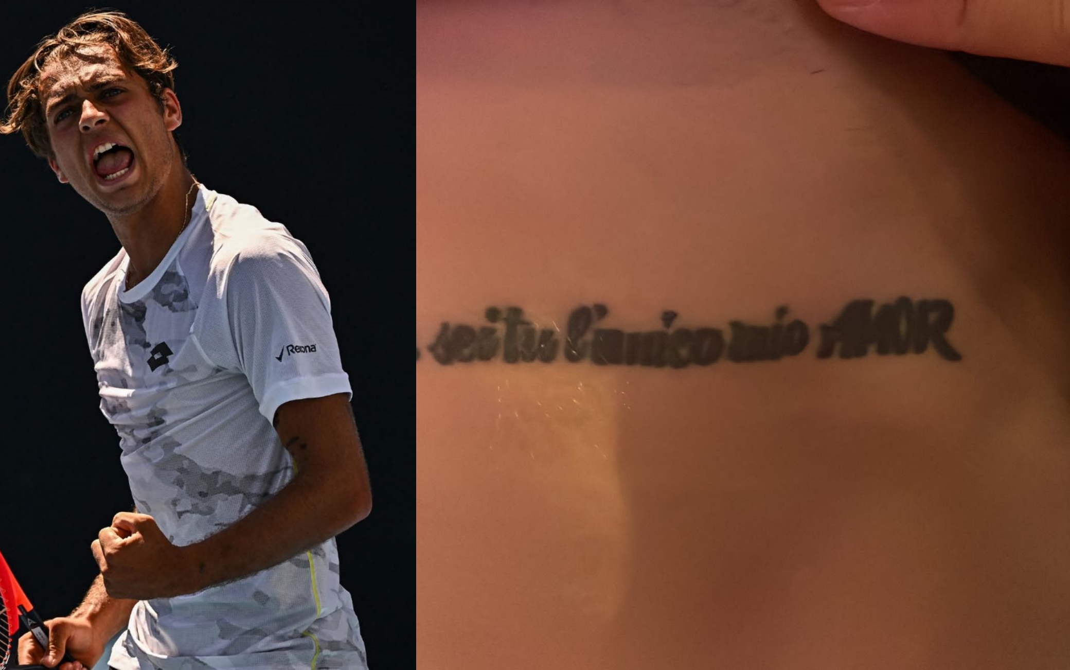 Australian Open 2024 Cobolli Dedica A De Rossi Mostra Il Tatuaggio Australian Open 2024 Cobolli Dedica A De Rossi Mostra Il Tatuaggio