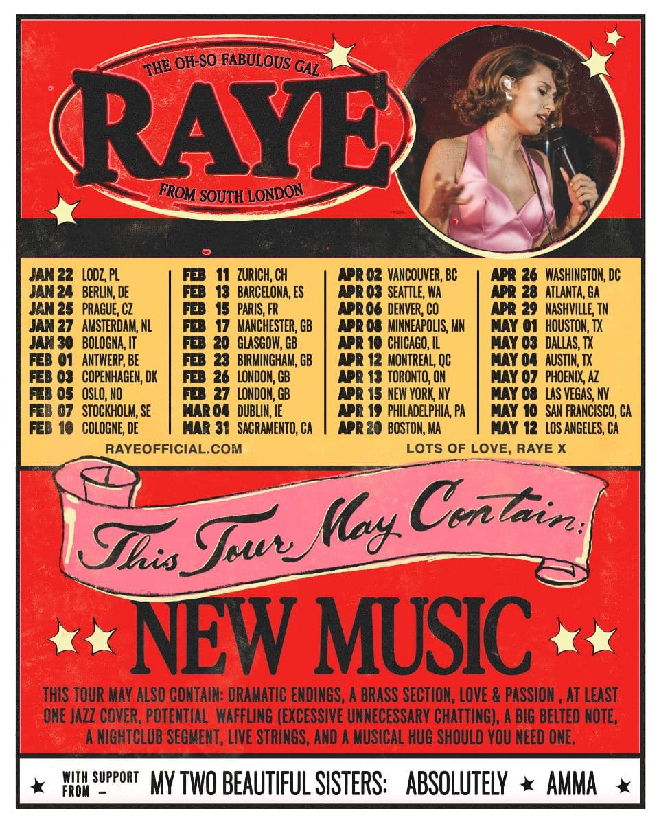 Tour RAYE 2026