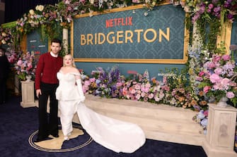 NEW YORK, NEW YORK - MAY 13: Luke Newton and Nicola Coughlan attend Netflix's "Bridgerton" Season 3 World Premiere at Alice Tully Hall, Lincoln Center on May 13, 2024 in New York City. (Photo by Arturo Holmes/WireImage)