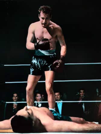 Paul Newman in una scena di Lassù qualcuno mi ama