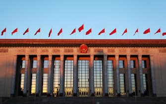 The Great Hall of the people is located in Beijing, the capital of China.
The magnificent Great Hall of the People is a modern structure in China. It has absorbed both Chinese and foreign architectural influences, and it also presents a distinct national style. Since its inception, the Great Hall has always been the important venue for the Party and the state affairs and diplomatic activities. It is here that many earth-shaking historical events, which have changed the development course of China, have taken place. As the country's political, economic, cultural and diplomatic center and the symbol of the People’s Republic, it symbolizes the pride and dignity of the Chinese people of all nationalities. The Hall has, too, witnessed China's vicissitudes over the past years. For all of these reasons, the Great Hall of the People has commanded respect, admiration and yearning of the Chinese people and naturally become a place that attracts worldwide attention.

The Great Hall of the People is situated on the west of Tiananmen Square, opposite the Museum of Chinese Revolution and the Museum of Chinese History on the east. On the north and the south are located Tiananmen and Zhengyang Gate and thus Tiananmen Square, the world's largest open square, is harmoniously surrounded by all these buildings.

In the past four decades, it has been renovated for several times and more bright wisdom and creativeness have been contributed to it each time. While maintaining its peculiar style, the designers have added artistic charm characteristic of the vitality of the times to this structure, which can aptly manifest the brilliant achievements made in economic and cultural construction of the People’s Republic.