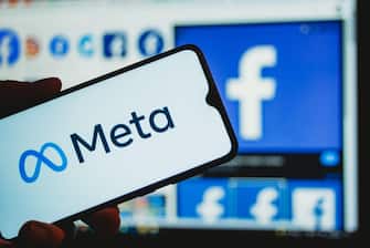 Sarajevo, Bosnia and Herzegovina - 10.29.2021: Facebook rebranding to new name and logo Meta on mobile phone