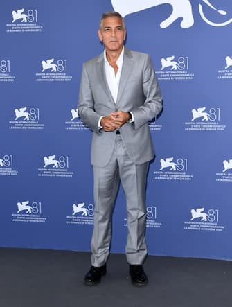 George Clooney a Venezia al Photocall del film Wolfs Venezia, 81st Venice International Film Festival, Photocall film “Wolfs“ . Pictured: George Clooney