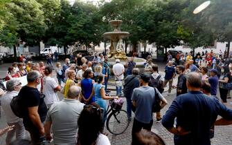 Una manifestazione contro il green pass a Milano