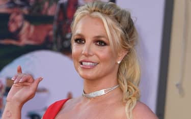 US singer Britney Spears arrives for the premiere of Sony Pictures' "Once Upon a Time... in Hollywood" at the TCL Chinese Theatre in Hollywood, California on July 22, 2019. (Photo by VALERIE MACON / AFP) (Photo by VALERIE MACON/AFP via Getty Images)