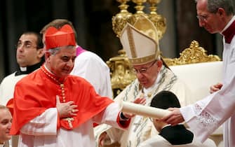 <<enter caption here>> on June 28, 2018 in Vatican City, Vatican. Pope Francis named fourteen new cardinal from 11 countries during the Ordinary Public Consistory in RomeÕs St. PeterÕs Basilica Thursday evening.