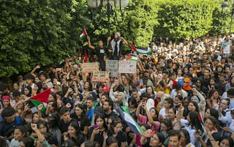 guerra israele hamas proteste gaza