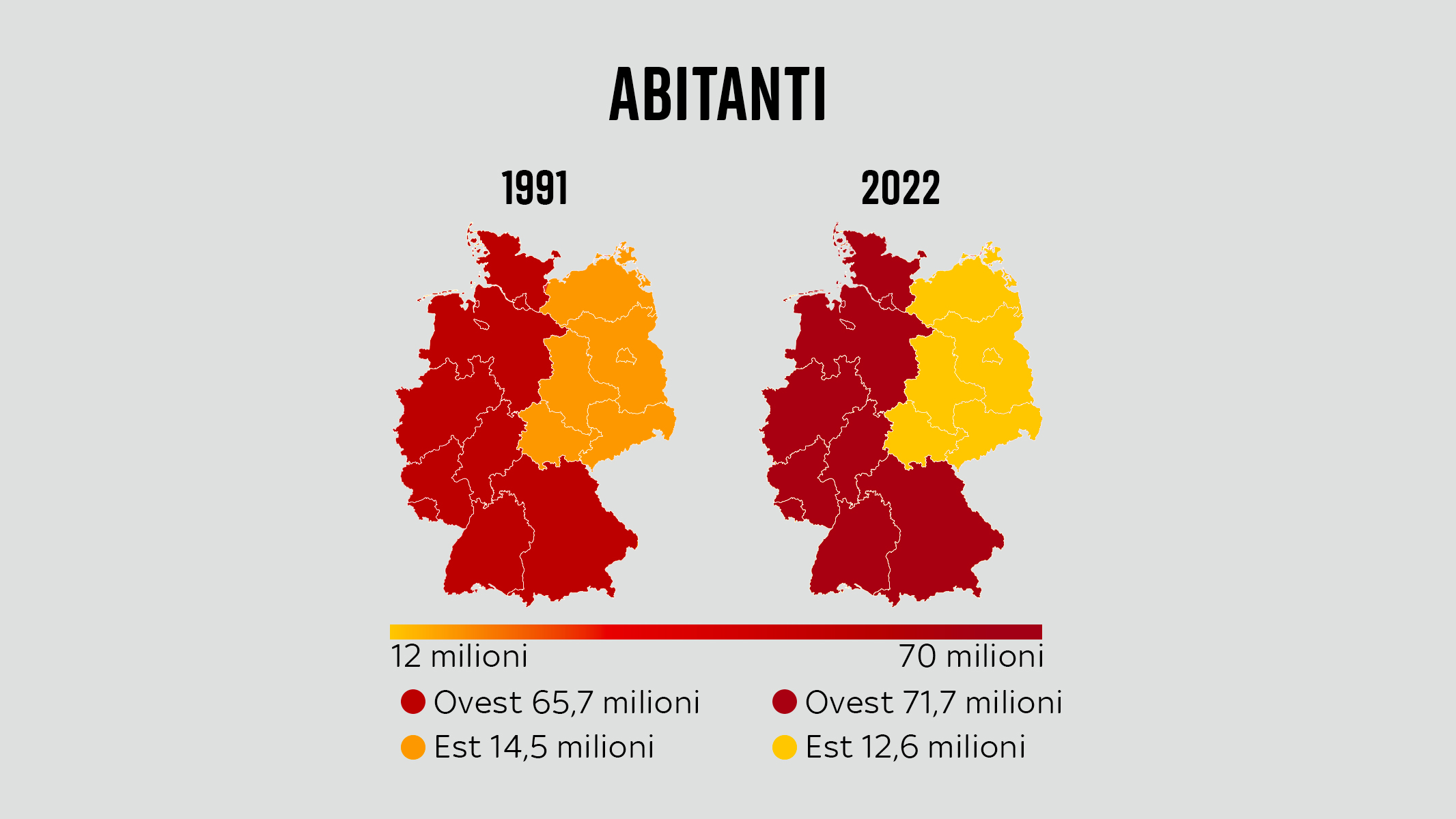 germania est e ovest cartina
