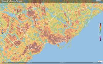 toronto mappa calore