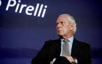 L'amnministratore delegato Pirelli Marco Tronchetti Provera partecipa al Lombardia World Summit 2023 a Milano, 3 febbraio 2023.ANSA/MOURAD BALTI TOUATI

