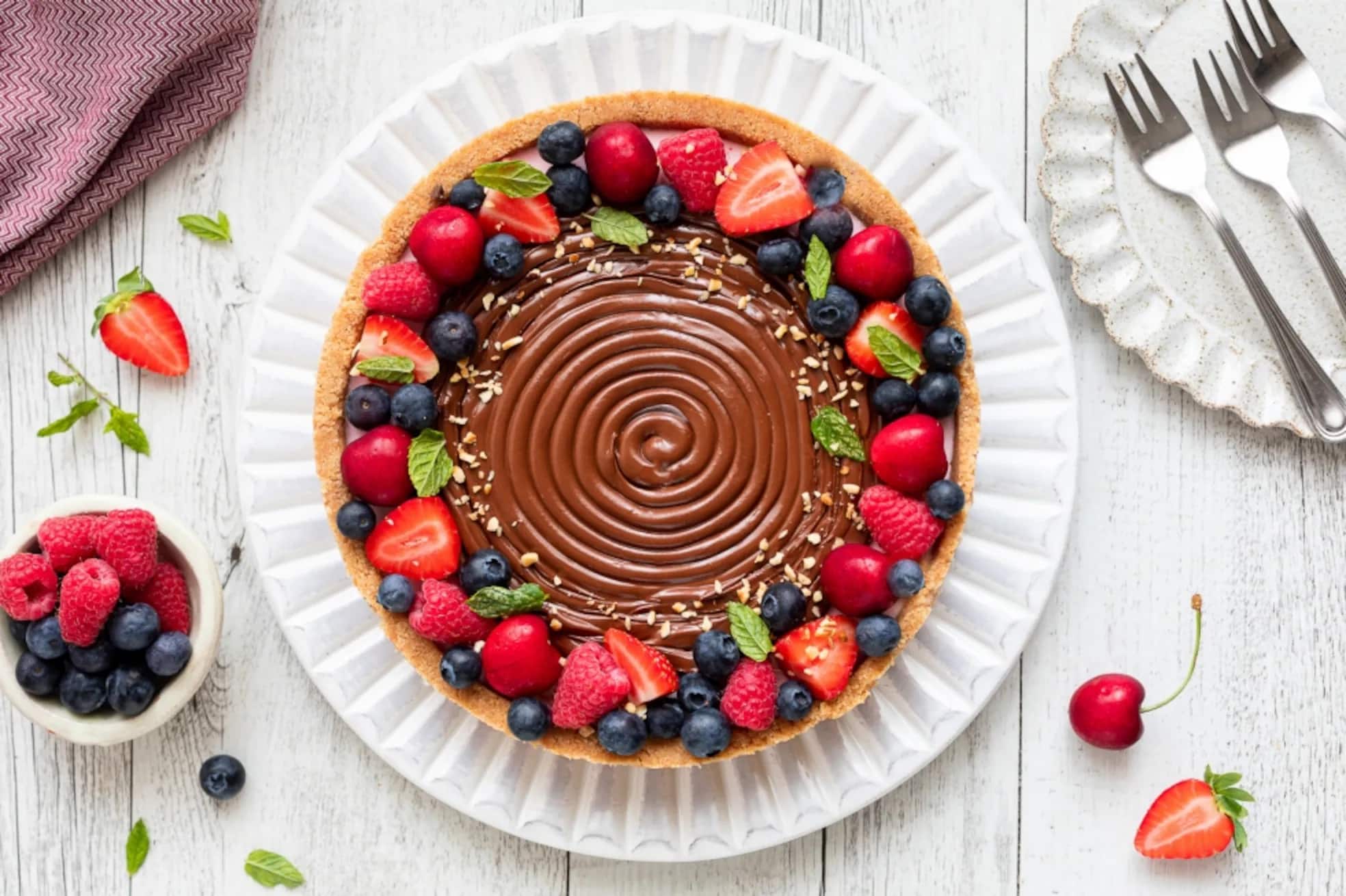 Torta fredda alla nutella