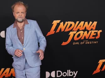 Toby Jones arrives at the LucasFilms' INDIANA JONES AND THE DIAL OF DESTINY Los Angeles Premiere held at the Dolby Theatre in Hollywood, CA on Wednesday, ​June 14, 2023. (Photo By Sthanlee B. Mirador/Sipa USA)