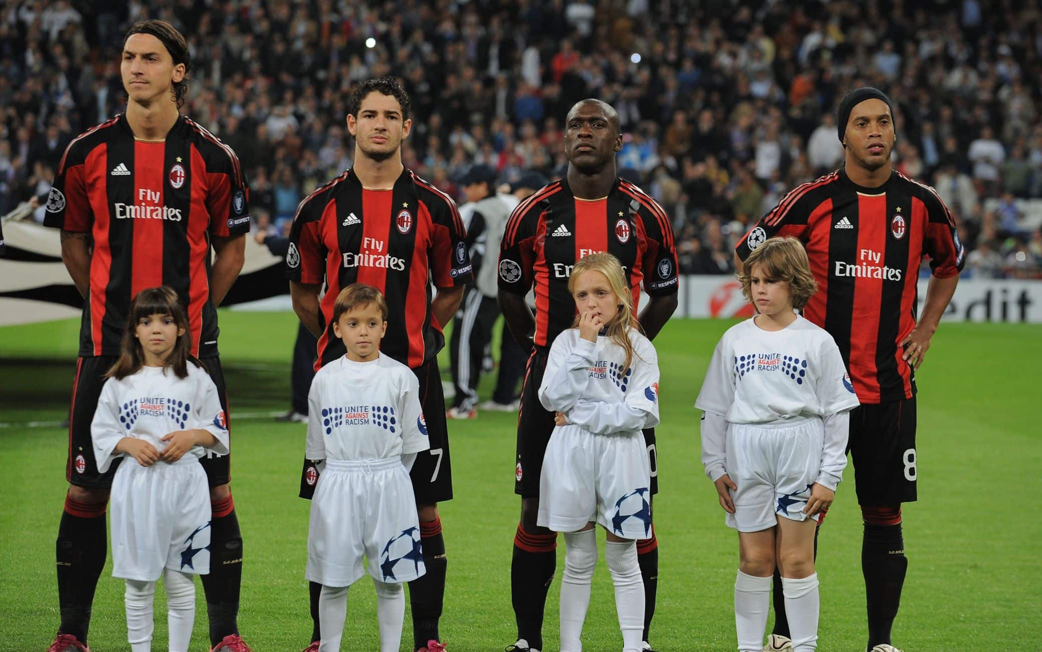 Ronaldinho al Milan con Ibra, Seedorf e Pato