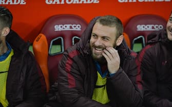 Daniele De Rossi during the Italian Serie A football match A.S. Roma vs F.C. Inter at the Olympic Stadium in Rome, on march 19, 2016 (Photo by Silvia Lore/NurPhoto) (Photo by Silvia Lore/NurPhoto/NurPhoto via Getty Images)