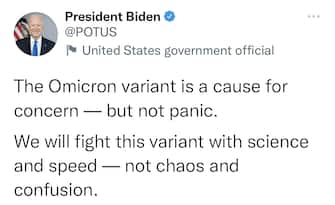 Biden ha messo in guardia dal possibile aumento di contagi e invitato gli americani a vaccinarsi