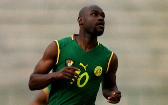 Soccer - African Nations Cup Mali 2002 - Group C - Cameroon v Toga. Patrick Mboma, Cameroon