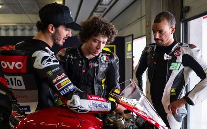 SBK test in Portimao with Marquez, Bagnaia - and Rossi