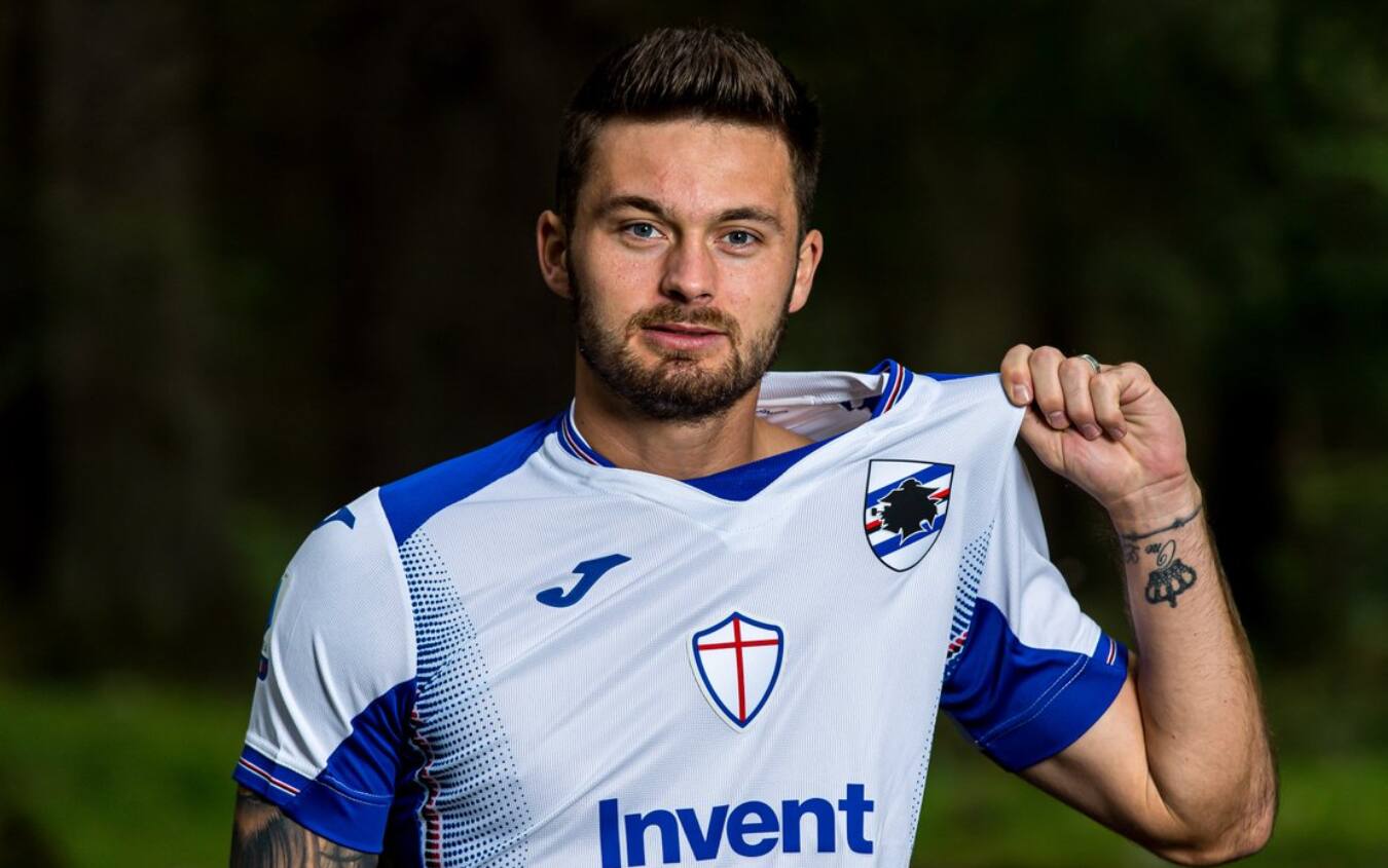 Sampdoria svelata la maglia da trasferta 2019 2020. FOTO Sky Sport