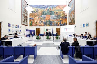 Riunione del Collegio di garanzia presso il CONI, Roma, 19 aprile 2023. ANSA/FABIO FRUSTACI