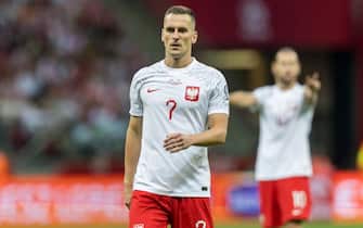 Arkadiusz Milik  during Poland vs Faroe Islands European EURO 2024 Qualifiers match, in Warsaw, Poland on September 7, 2023. (Photo by Foto Olimpik/NurPhoto)