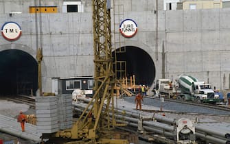 BOULOGNE: THE CHANNEL TUNNEL CONSTRUCTION SITE (Photo by Thierry PRAT/Sygma via Getty Images)