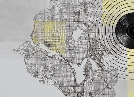 Un dettaglio della copertina di “Smell of grunge. La scena di Seattle e i suoi dischi”