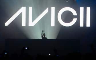 Avicii performs at Roseland Ballroom on October 10, 2013 in New York City. *** Local Caption *** Avicii