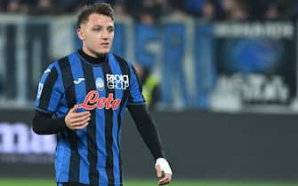 Mateo Retegui of Atalanta BC look during the Serie A Enelive betwee Atalanta BC vs Atalanta BC at Gewiss Stadium