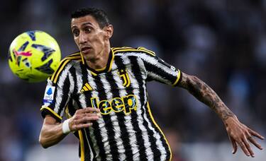 ALLIANZ STADIUM, TURIN, ITALY - 2023/05/28: Angel Di Maria of Juventus FC in action during the Serie A football match between Juventus FC and AC Milan. AC Milan won 1-0 over Juventus FC. (Photo by NicolÃ² Campo/LightRocket via Getty Images)