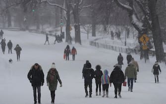 tempesta di neve usa new york