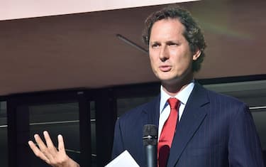 John Elkann presidente fondazione Agnelli, Chiara Appendino sindaca di Torino, Francesco Profumo presidente compagnia San PAolo.e Andrea Gavosto direttore Fondazione Agnelli durante linaugurazione della scuola Enrico Fermi in Via Biglieri, Torino, 12 settembre 2019  ANSA/ ALESSANDRO DI MARCO