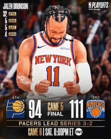 NEW YORK KNICKS-INDIANA PACERS GARA-5 111-94 (SERIE 2-3)