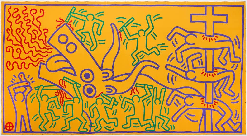 Keith Haring, Untitled, 1983. Centraal Museum Utrecht Collection Photo: Gert Jan van Rooij. Keith Haring artwork © Keith Haring Foundation