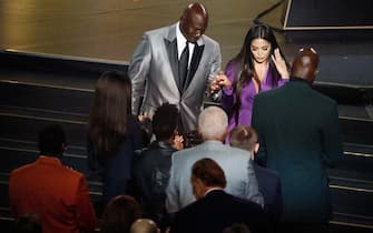 Michael Jordan e Vanessa Bryant alla cerimonia per l'ingresso nella Hall of Fame di Kobe Bryant