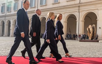 La delegazione di Fratelli d'Italia al Quirinale
