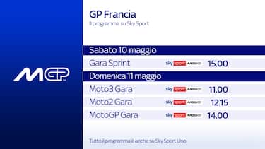 La MotoGP torna a Le Mans il 9-11 maggio su Sky Sport
