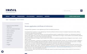 La nota dell'Inail sui certificati di infortunio