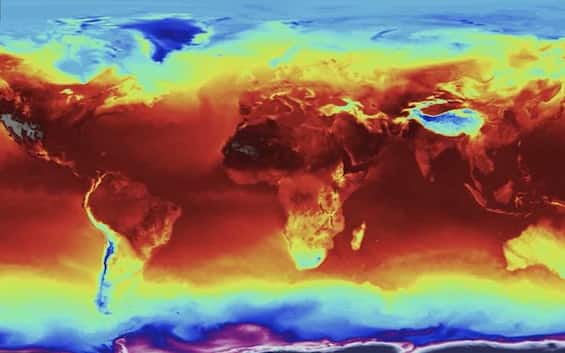 Il mondo nella morsa del caldo nel video timelapse della Nasa