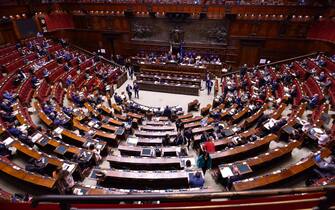 Camera  dei Deputati  discussionne e voto sugli  emendamenti alla legge di riforma della giustizia e del Csm nella foto l' aula (ROMA - 2022-04-21, Stefano Carofei) p.s. la foto e' utilizzabile nel rispetto del contesto in cui e' stata scattata, e senza intento diffamatorio del decoro delle persone rappresentate