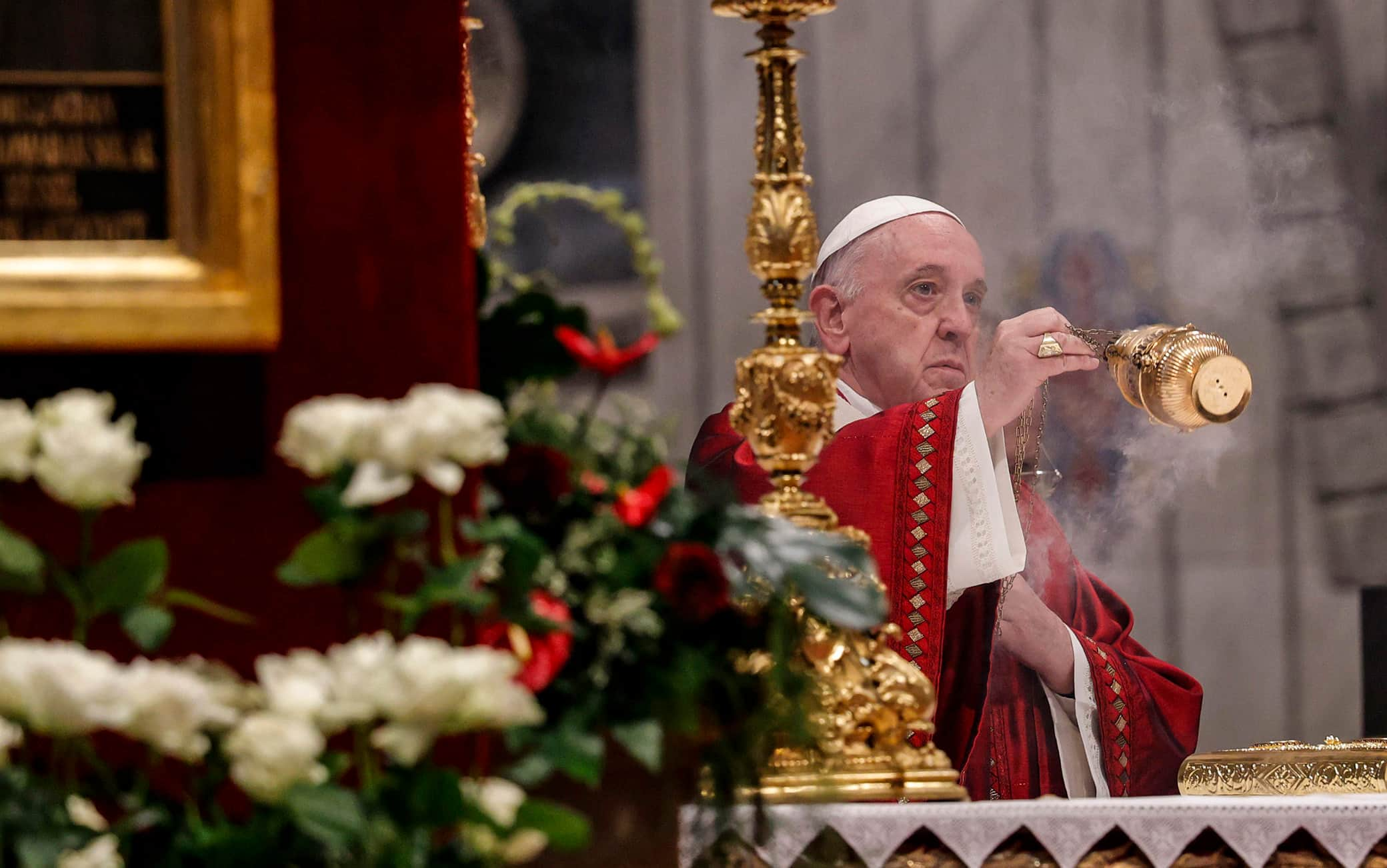 Pope Francis leads a Holy Mass on the Solemnity of Saints Peter and Paul, Apostles in Saint Peter's Basilica at the Vatican City, 29 June 2021. ANSA/GIUSEPPE LAMI