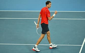 Daniil Medvedev (RUS) during his third round match at the 2023 Australian Open at Melbourne Park in Melbourne, AUSTRALIA, on January 20, 2023. Photo by Corinne Dubreuil/ABACAPRESS.COM