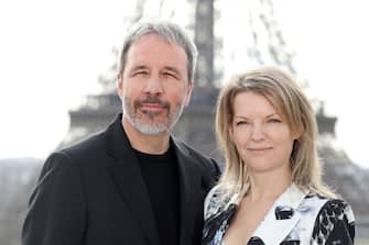 PARIS, FRANCE - FEBRUARY 12: Director Denis Villeneuve and his wife Tanya Lapointe attend the "Dune 2" Photocall at Shangri La Hotel on February 12, 2024 in Paris, France. (Photo by Pascal Le Segretain/Getty Images)