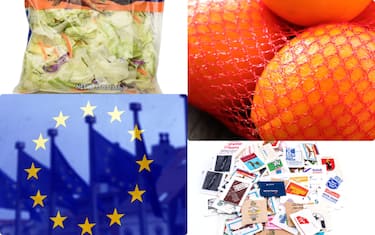 Imballaggi, le nuove regole Ue: cosa potrebbe succedere a zucchero, insalata e arance