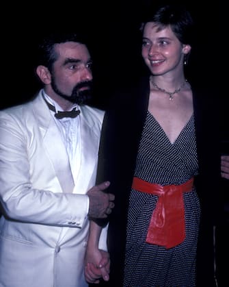 Martin Scorcese and actress Isabella Rossellini attend "New York, New York" Dinner Dance Honoring Halston on August 10, 1981 at Olympic Towers in New York City. (Photo by Ron Galella/Ron Galella Collection via Getty Images)