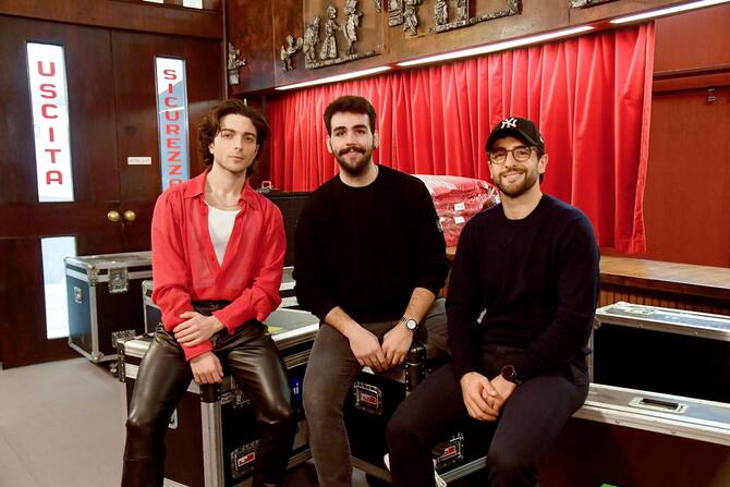 I cantanti di Sanremo 2024, Il Volo all'Ariston canta Capolavoro. FOTO