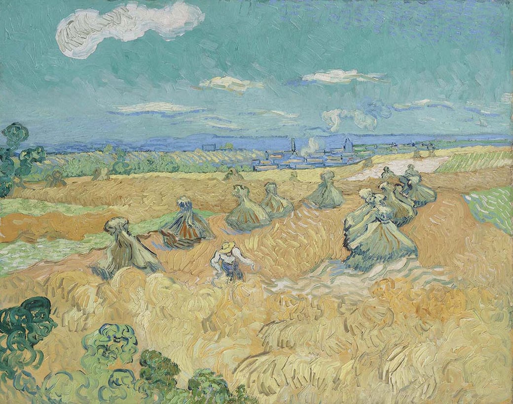Vincent van Gogh, Campo di grano con falciatore, Auvers, 1890, olio su tela, Toledo Museum of Art